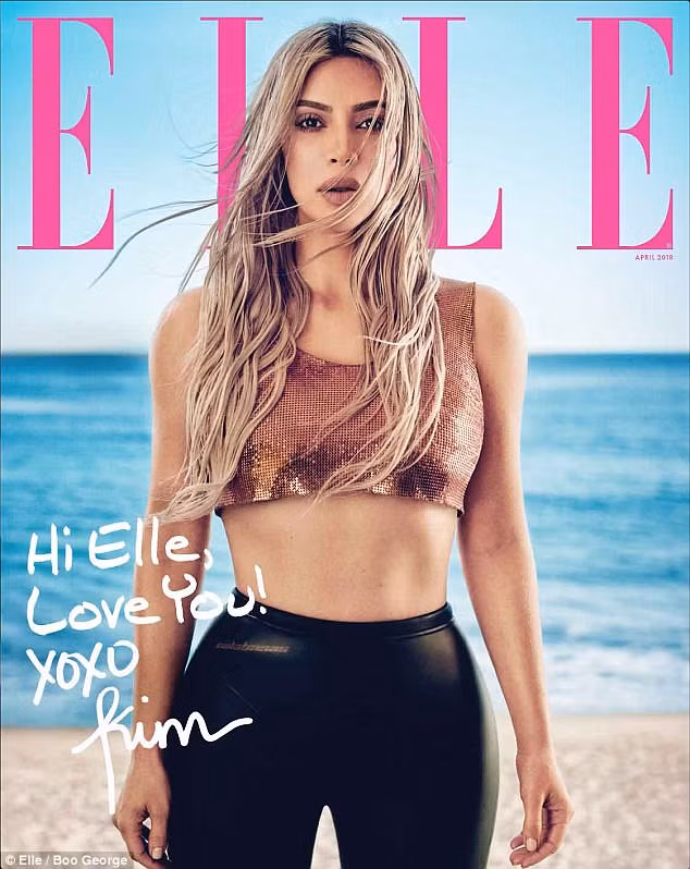 Cô Kim khoe đường cong nóng bỏng trên bìa tạp chí ELLE tháng 4. Chiếc áo croptop của hãng Jeremy Scott như được thiết kế dành riêng cho người đẹp 37 tuổi. Cô Kim khoe đường cong nóng bỏng trên bìa tạp chí ELLE tháng 4. Chiếc áo croptop của hãng Jeremy Scott như được thiết kế dành riêng cho người đẹp 37 tuổi.