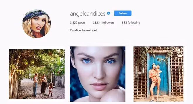 Candice (29 tuổi) có gần 12 triệu lượt người theo dõi trên Instagram. Ước tính, các nhãn hàng phải trả một con số "khủng", khoảng 69.000 USD cho mỗi ảnh quảng cáo được Candice đăng tải lên trang mạng xã hội này.