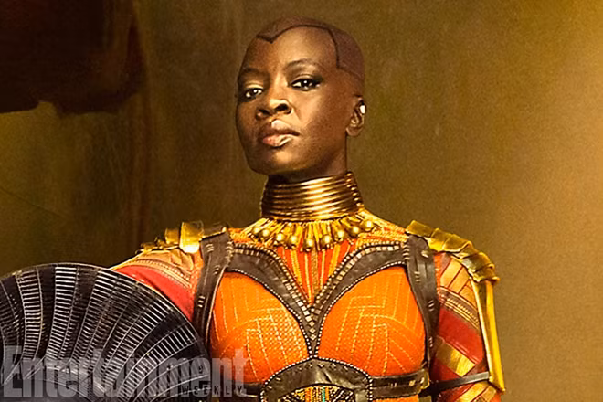 Hình tượng tướng quân Okoye của đội nữ cận vệ Dora Milaje luôn trung thành với Wakanda trong Black Panther.