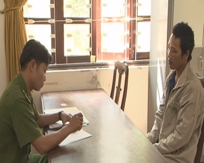 Cơ quan Công an làm việc với đối tượng Danh.