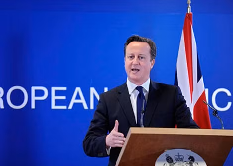 Thủ tướng Anh David Cameron tại Hội nghị thượng đỉnh EU.