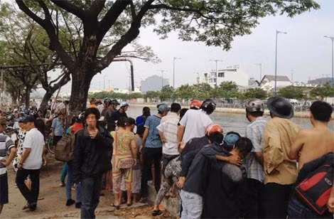 Hiện trường nơi phát hiện thi thể nạn nhân.