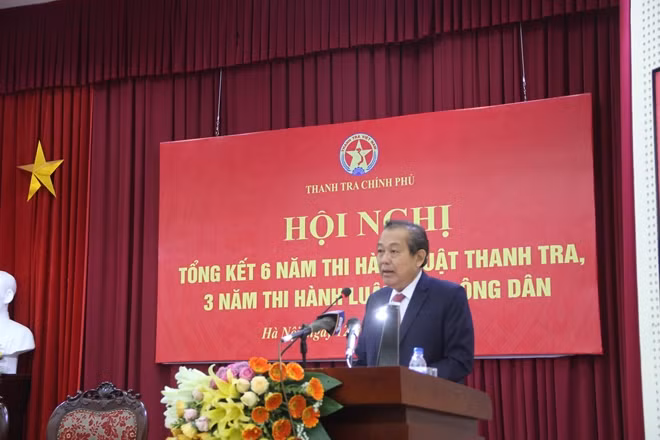 Phó Thủ tướng Thường trực Chính phủ Trương Hòa Bình phát biểu chỉ đạo hội nghị