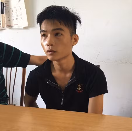 Đối tượng Bùi Văn An tại cơ quan Công an