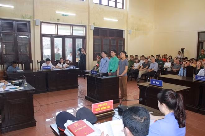 3 bị cáo tại phiên tòa