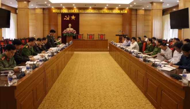Đoàn Thanh tra 856 Bộ Công an làm việc với UBND tỉnh Vĩnh Phúc về việc chấp hành pháp luật PCCC