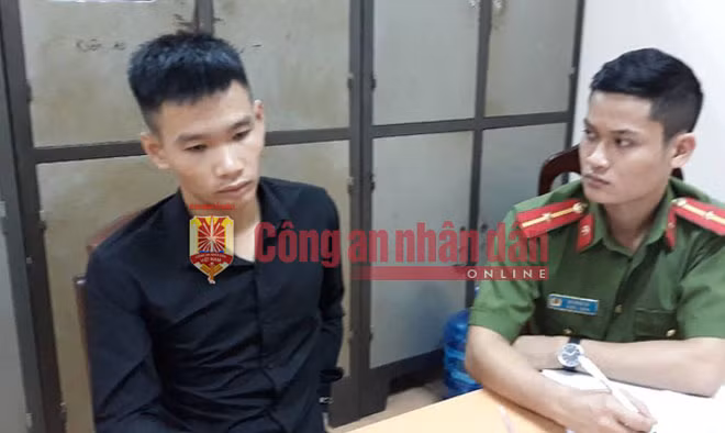 Cơ quan Công an lấy lời khai của đối tượng Bùi Văn Hiền