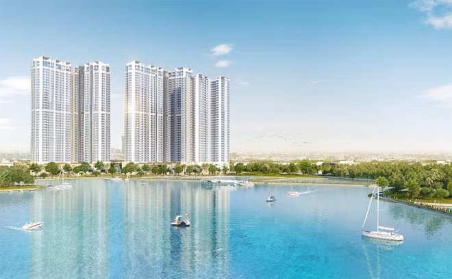 Vinhomes Skylake sở hữu địa thế đắt giá sát bên hồ điều hòa rộng 19ha thuộc khuôn viên dự án công viên hồ điều hòa Cầu Giấy.