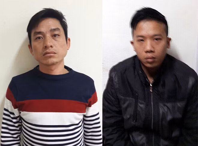 Hai đối tượng Bàn Văn Quyền và Lý Văn Minh.