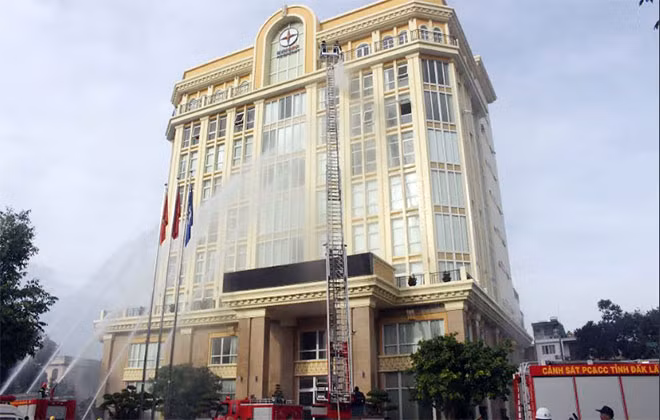 Toàn cảnh buổi diễn tập.