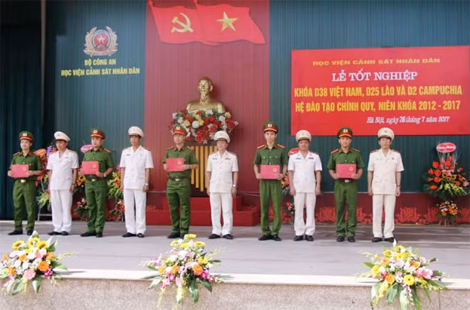 Ban Giám đốc Học viện trao bằng tốt nghiệp cho các học viên D38. Ban Giám đốc Học viện trao bằng tốt nghiệp cho các học viên D38.