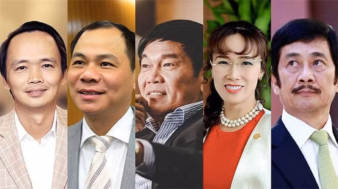 Top những người giầu nhất sàn chứng khoán năm 2017 vẫn là những gương mặt quen thuộc những năm gần đây.