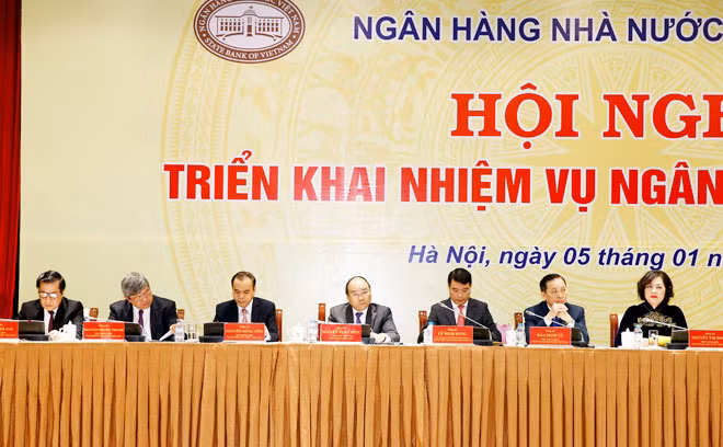 Thủ tướng Nguyễn Xuân Phúc và các đại biểu dự hội nghị. Ảnh: TTXVN.