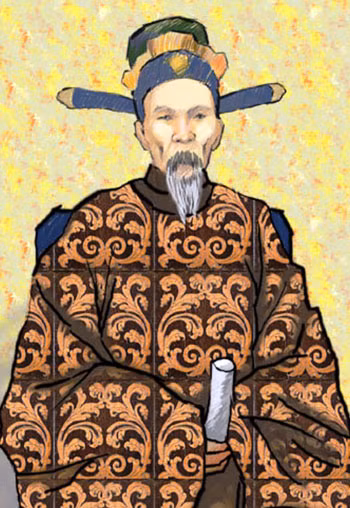 Tam nguyên Yên Đổ Nguyễn Khuyến thọ 74 tuổi (1835 - 1909).