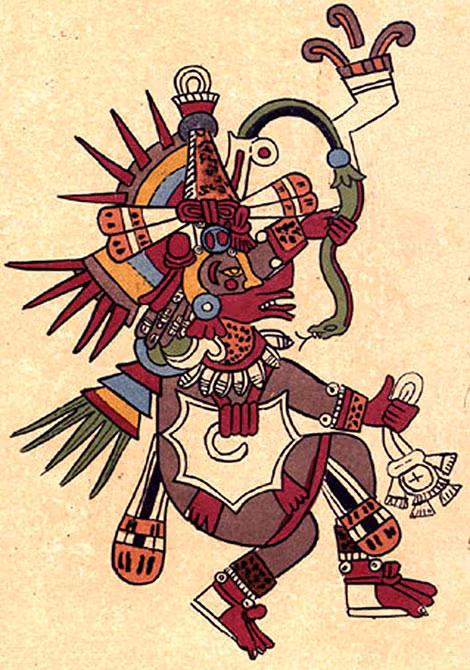 Hình vẽ thần Quetzalcoatl.