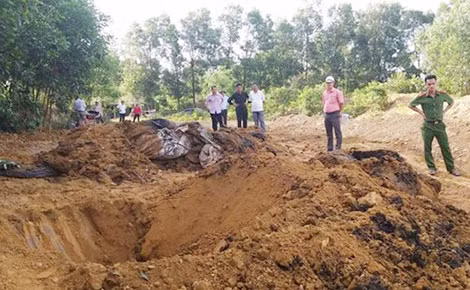 Thay vì xả thải ra biển, người ta lại chôn nó xuống đất.