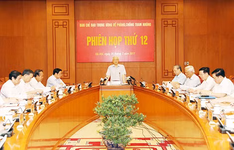Tổng Bí thư Nguyễn Phú Trọng: “Đấu tranh phòng, chống tham nhũng, lãng phí, tiêu cực không phải lẻ mẻ từng vụ, từng việc mà bây giờ đã thành phong trào, thành một xu thế”.