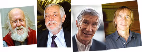 Hubert Reeves, Yves Coppens, Joel de Rosnay và Dominique Simonnet.