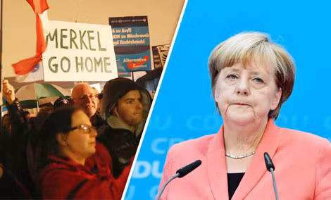 Bà Merkel đối mặt với sự sụt giảm tỉ lệ ủng hộ và sự tăng trưởng mạnh mẽ của đảng AfD.