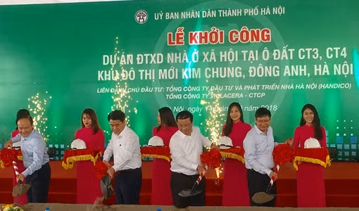 Khởi công xây dựng nhà ở xã hội tại Kim Chung, huyện Đông Anh, Hà Nội
