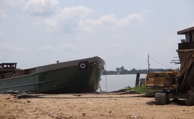 Hiện trường vụ tai nạn.