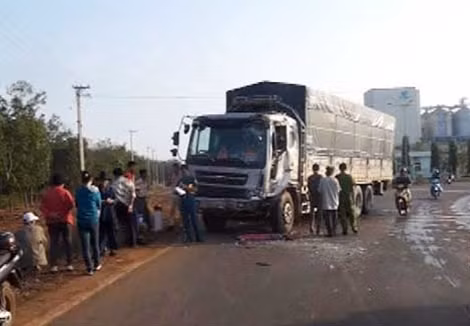 Hiện trường vụ tai nạn.