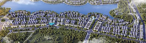 Vinhomes Thăng Long có tổng diện tích 24ha với quy mô gần 800 căn biệt thự, nhà liền kề, shophouse.... trong đó điểm nhấn là hồ điều hòa rộng tới 10ha.