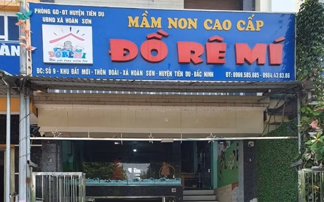 Cơ sở mần non Đồ - Rê - Mí -nơi bỏ quên cháu bé trên xe ô tô