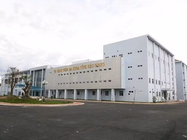 BVĐK tỉnh Hậu Giang, nơi chị Lan tử vong sau khi tiêm thuốc giảm đau
