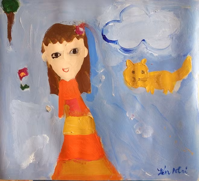 Một số tác phẩm của các "họa sĩ nhí"