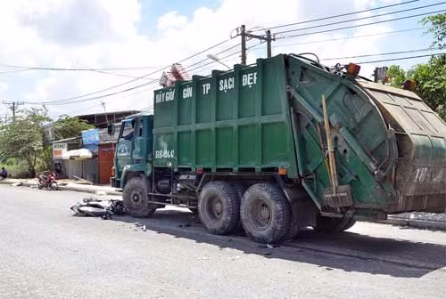 Hiện trường vụ TNGT.