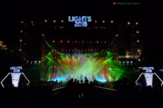 Không khí tại Lễ hội New Year’s Countdown LIGHT 2018.