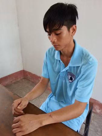 Phạm Thế Anh tại Trại tạm giam Công an tỉnh Nam Định.