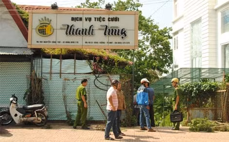Hiện trường nơi xảy ra vụ việc. Hiện trường nơi xảy ra vụ việc.