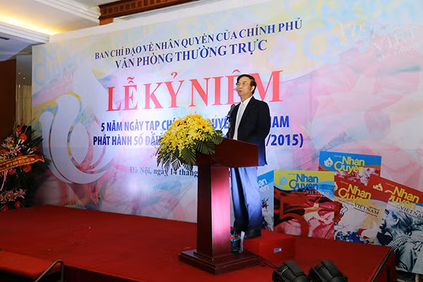 Thứ trưởng Thường trực Đặng Văn Hiếu phát biểu tại lễ kỷ niệm.
