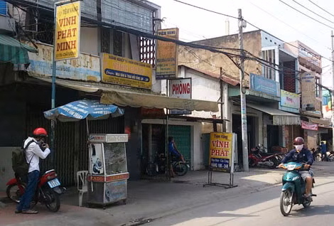 Tiệm vàng Vĩnh Phát Minh nơi xảy ra vụ trộm.