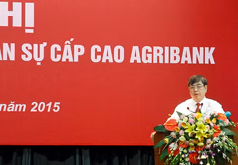 Ông Trịnh Ngọc Khánh, Bí Thư Đảng ủy, Chủ tịch HĐTV Agribank phát biểu tại buổi lễ.