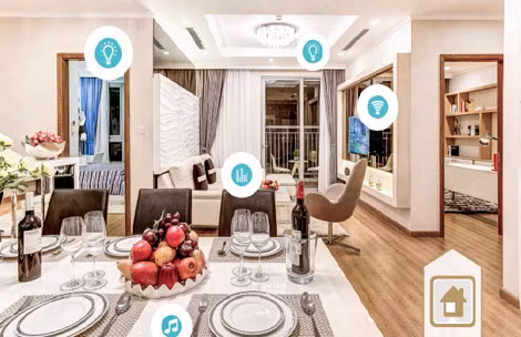 Toàn bộ căn hộ tại Park Hill được trang bị hệ thống smarthome thông minh, hiện đại, an toàn và tiết kiệm năng lượng.