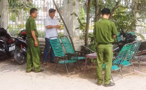 Thực nghiệm hiện trường vụ hai phóng viên bị hành hung.