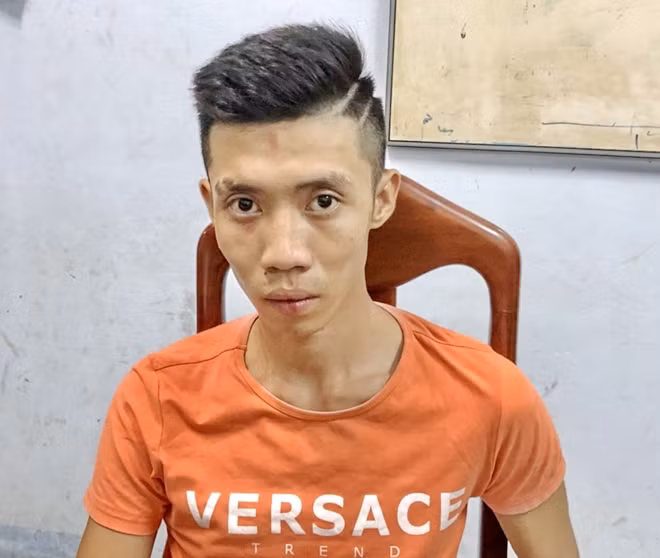 Hung thủ Khiếu Hữu Lục sau khi bị tạm giữ hình sự