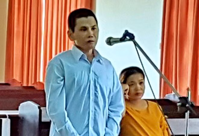 Bị cáo Trương Hoài Phong tại phiên tòa sơ thẩm