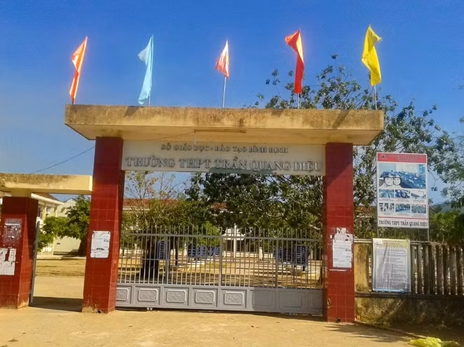 Trường THPT Trần Quang Diệu - nơi xảy ra vụ việc