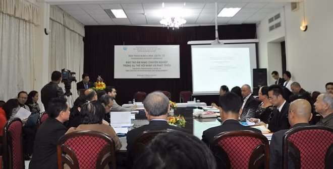 Hội thảo có sự tham gia của nhiều nhà nghiên cứu, giảng dạy, biểu diễn âm nhạc trong và ngoài nước