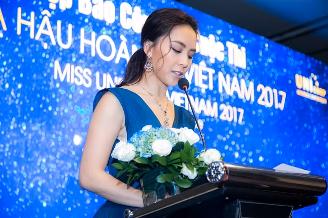 Á hậu Dương Trương Thiên Lý - đồng trưởng ban tổ chức cuộc thi khẳng định Hoa hậu hoàn vũ Việt Nam 2017 phải có sức ảnh hưởng tích cực đến cộng đông
