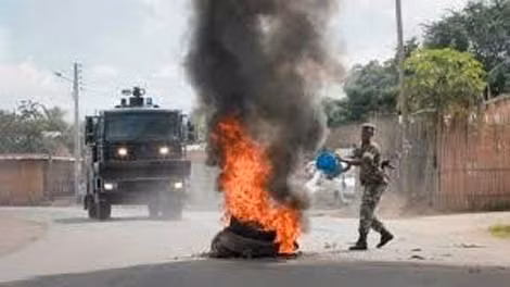 Một cuộc bạo loạn ở Burundi.
