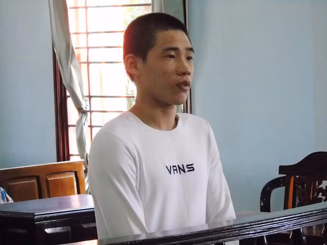 Bị cáo tại phiên toà.