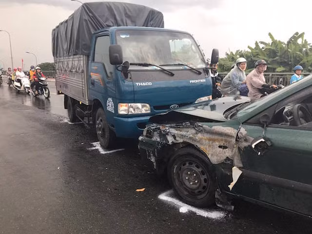 Hiện trường vụ tai nạn.