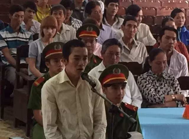 Bị cáo tại phiên toà.