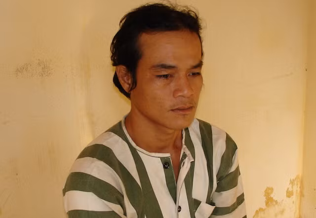 Nghi phạm tại cơ quan điều tra.