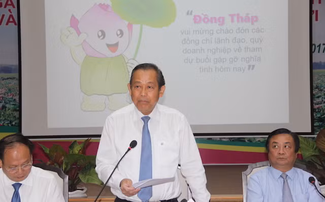 Phó Thủ tướng Thường trực Chính phủ Trương Hoà Bình phát biểu tại chương trình.